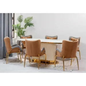 KCW FURN Genevieve 6-seater dining set