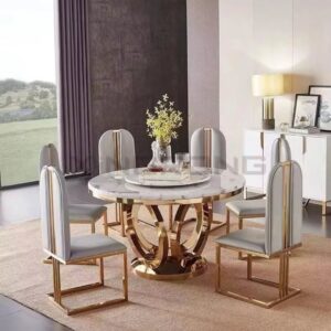 KCW FURN -Nebraska Round Dining Table Set