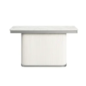 KCW FURN-Alana Marble Top Console Table -Grey/White