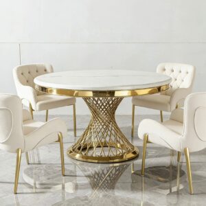 KCW FURN – Maelstorm Marble Dining Set