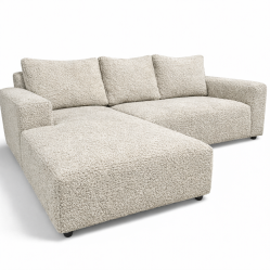 KCW FURN- L Shape Couch – Chunky Corduroy Luxury for Your Living Room