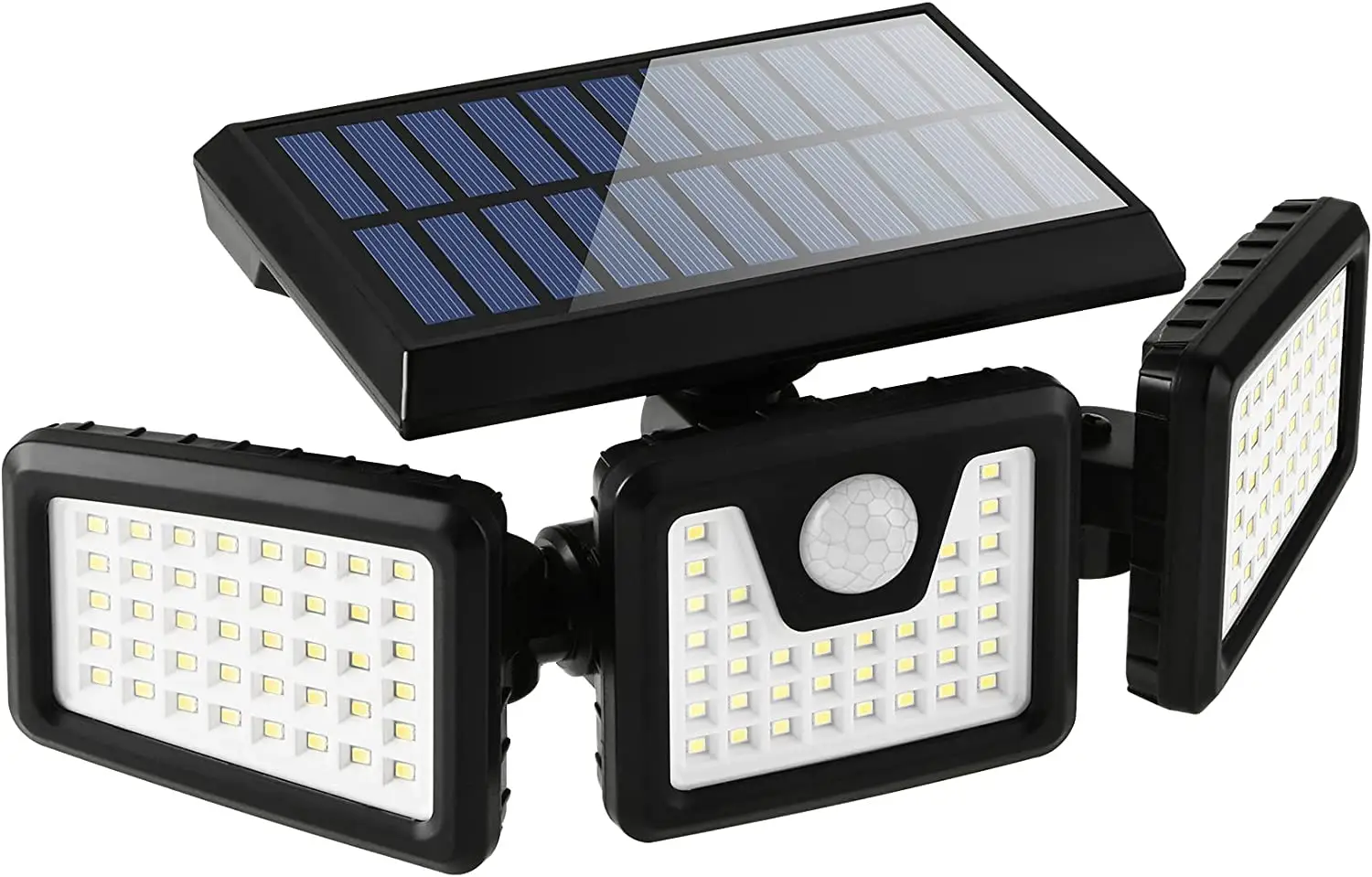 KCW -JD 3PC Solar Powered Human Motion Sensor Light Lamp with Remote Control
